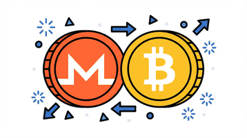 Monero XMR and Bitcoin BTC cryptocurrency payments for anonymity