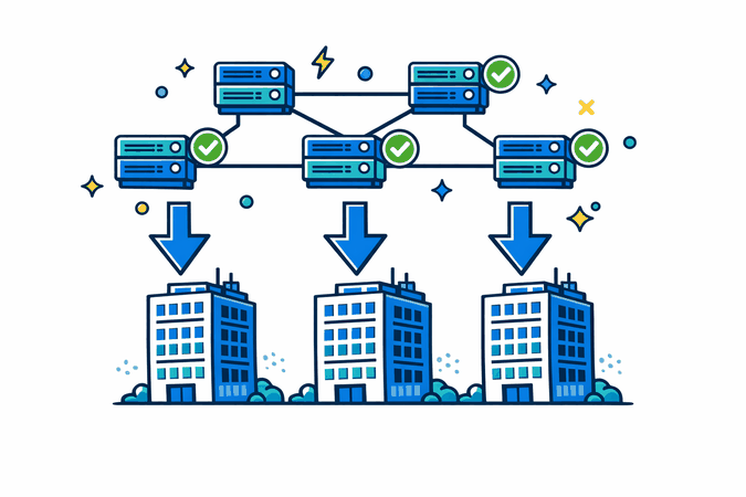 Mirror links redundancy and uptime for anonymous marketplace